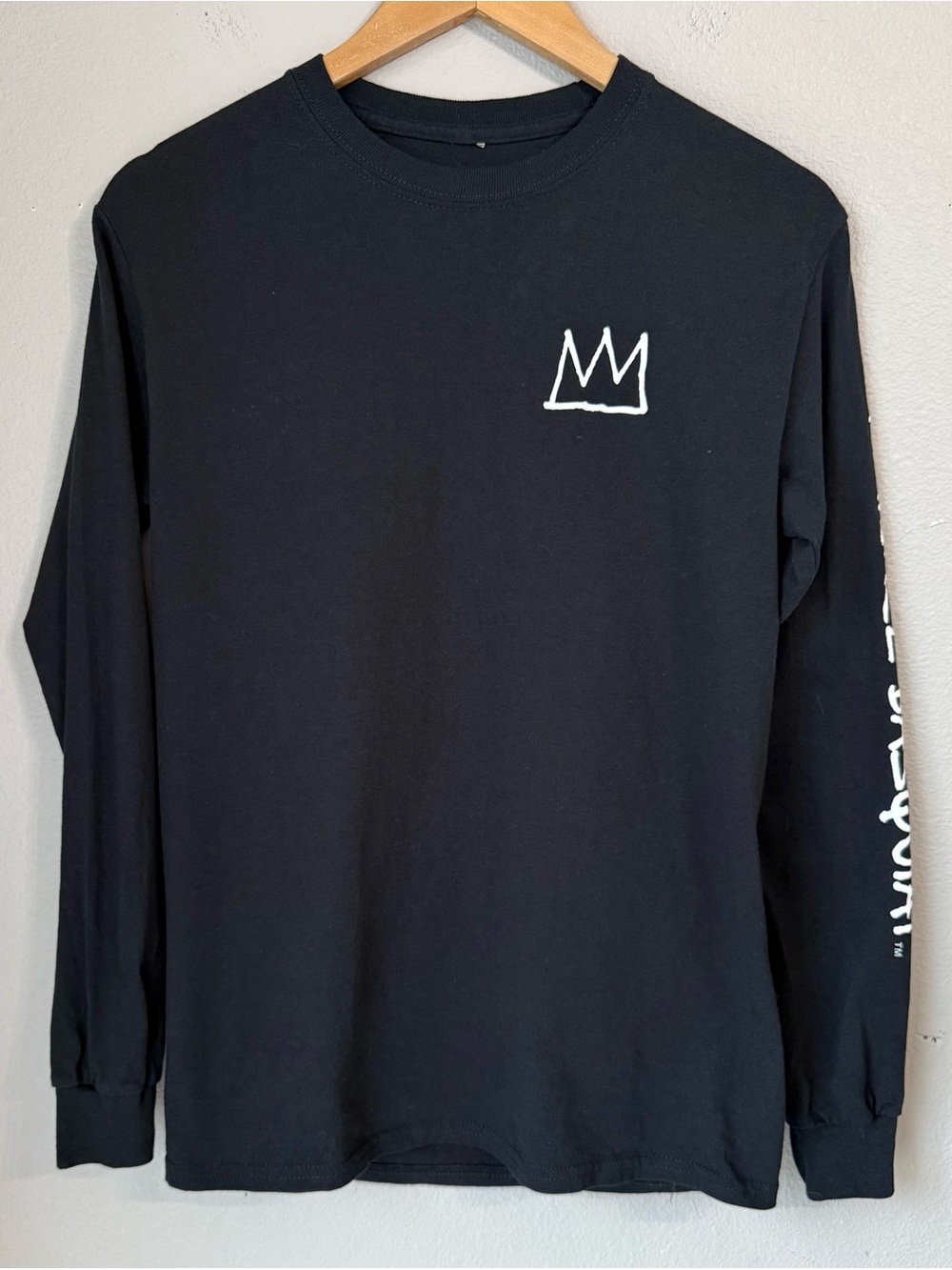 Urban Outfitters Basquiat Long Sleeve Graphic Tee Mens Size Small 100% Cotton